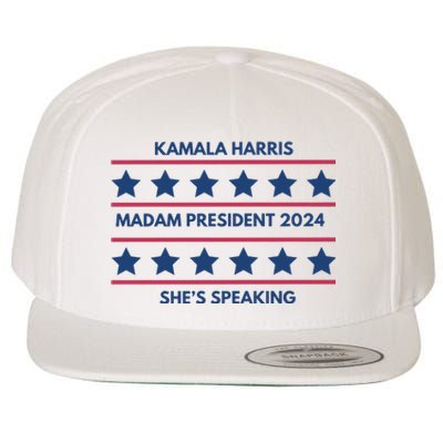 Madam President Kamala Harris 2024 Wool Snapback Cap