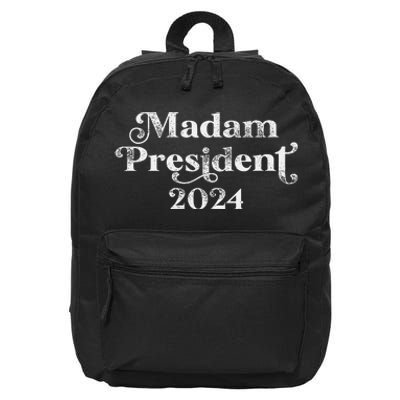 Madam President Kamala Harris 2024 16 in Basic Backpack