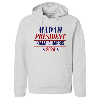 Madam President Kamala Harris 2024 Election Campaign Performance Fleece Hoodie