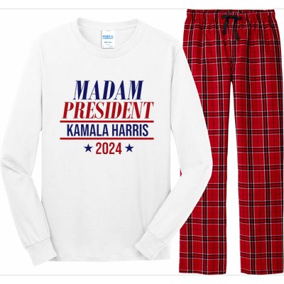 Madam President Kamala Harris 2024 Election Campaign Long Sleeve Pajama Set