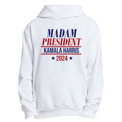 Madam President Kamala Harris 2024 Election Campaign Urban Pullover Hoodie