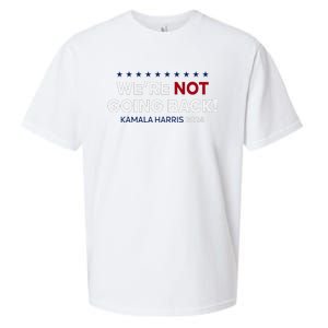 Madam President Kamala Harris WeRe Not Going Back 2024 Sueded Cloud Jersey T-Shirt