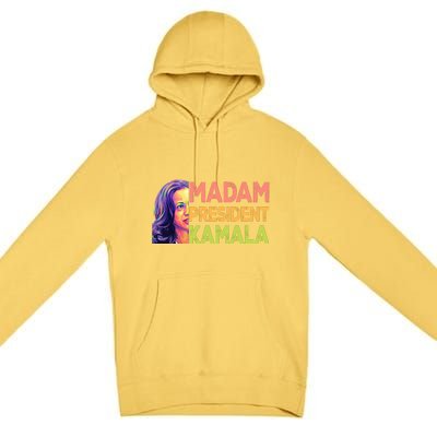 Madam President Kamala Graphic Premium Pullover Hoodie