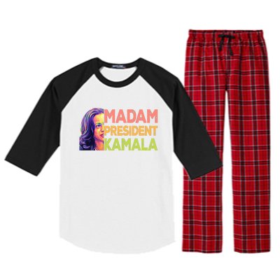 Madam President Kamala Graphic Raglan Sleeve Pajama Set