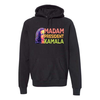 Madam President Kamala Graphic Premium Hoodie