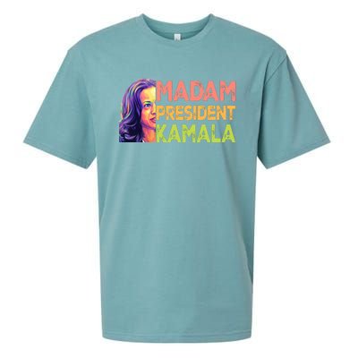 Madam President Kamala Graphic Sueded Cloud Jersey T-Shirt