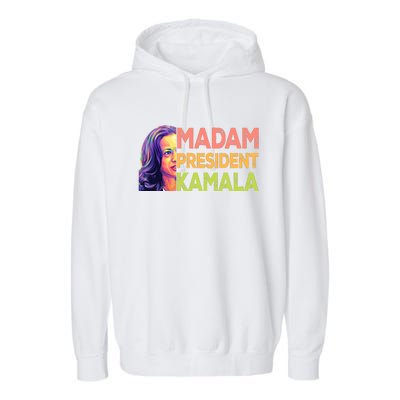 Madam President Kamala Graphic Garment-Dyed Fleece Hoodie