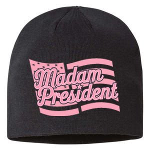 Madam President Kamala Harris 2024 Political Sustainable Beanie