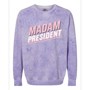 Madam President Kamala Harris 2024 Political Colorblast Crewneck Sweatshirt