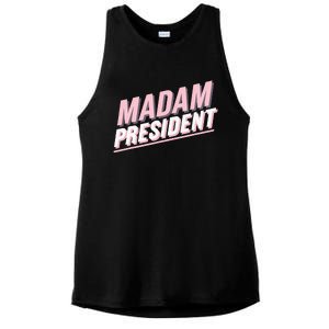 Madam President Kamala Harris 2024 Political Ladies PosiCharge Tri-Blend Wicking Tank