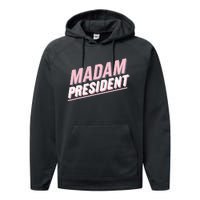 Madam President Kamala Harris 2024 Political Performance Fleece Hoodie