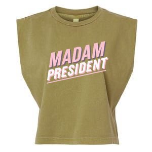 Madam President Kamala Harris 2024 Political Garment-Dyed Women's Muscle Tee