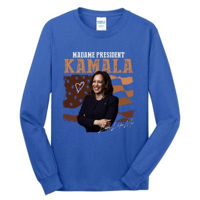 Madame President Kamala Illustration Tall Long Sleeve T-Shirt