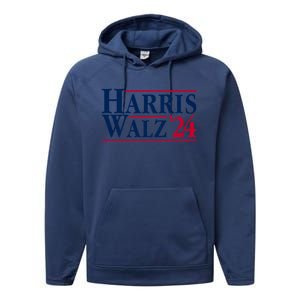 Madam President Kamala Harris Tim Walz Vp Brat Cat Ladies 2024 Performance Fleece Hoodie