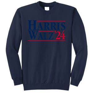 Madam President Kamala Harris Tim Walz Vp Brat Cat Ladies 2024 Tall Sweatshirt