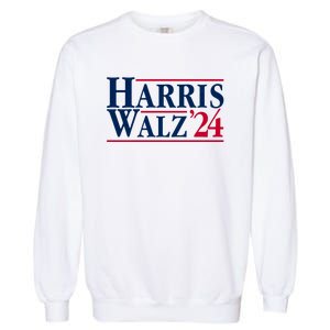 Madam President Kamala Harris Tim Walz Vp Brat Cat Ladies 2024 Garment-Dyed Sweatshirt