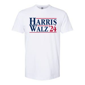 Madam President Kamala Harris Tim Walz Vp Brat Cat Ladies 2024 Softstyle CVC T-Shirt