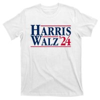 Madam President Kamala Harris Tim Walz Vp Brat Cat Ladies 2024 T-Shirt