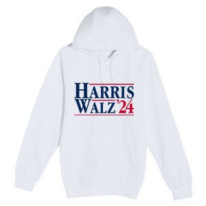 Madam President Kamala Harris Tim Walz Vp Brat Cat Ladies 2024 Premium Pullover Hoodie