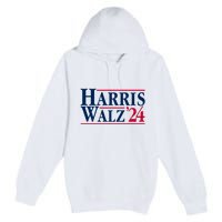 Madam President Kamala Harris Tim Walz Vp Brat Cat Ladies 2024 Premium Pullover Hoodie