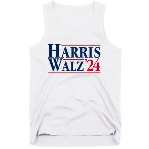 Madam President Kamala Harris Tim Walz Vp Brat Cat Ladies 2024 Tank Top