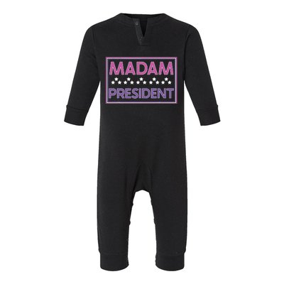 Madam President Kamala Harris 2024 Infant Fleece One Piece