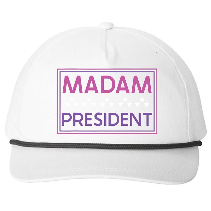 Madam President Kamala Harris 2024 Snapback Five-Panel Rope Hat