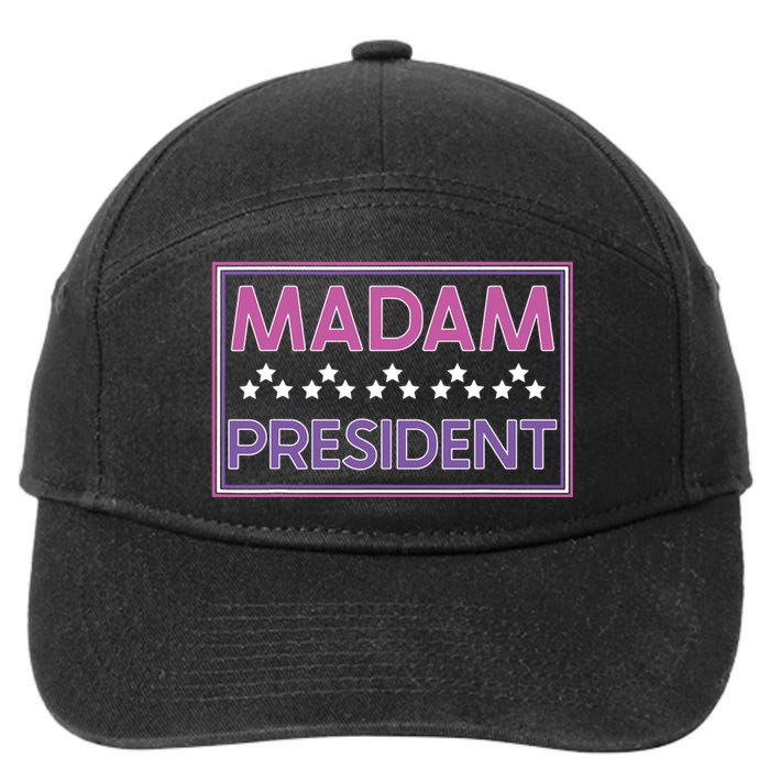 Madam President Kamala Harris 2024 7-Panel Snapback Hat