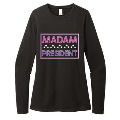 Madam President Kamala Harris 2024 Womens CVC Long Sleeve Shirt