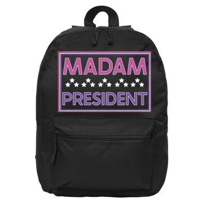 Madam President Kamala Harris 2024 16 in Basic Backpack