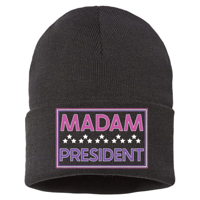 Madam President Kamala Harris 2024 Sustainable Knit Beanie