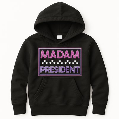 Madam President Kamala Harris 2024 Kids Hoodie