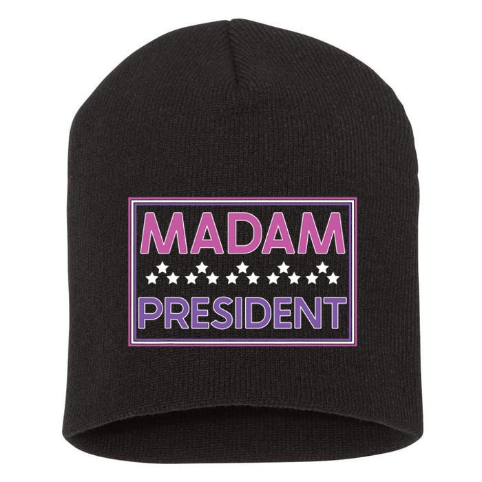 Madam President Kamala Harris 2024 Short Acrylic Beanie