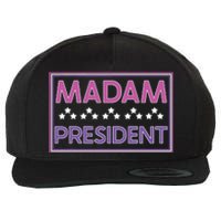 Madam President Kamala Harris 2024 Wool Snapback Cap