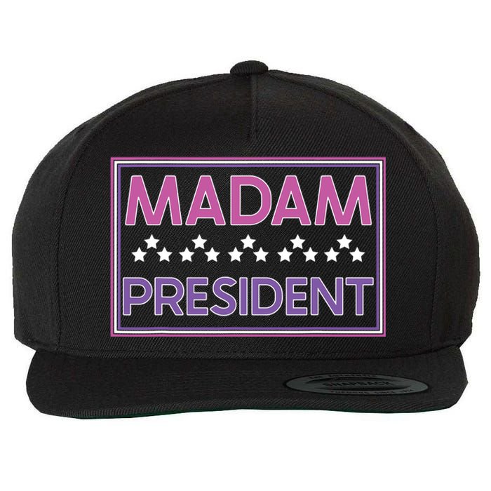 Madam President Kamala Harris 2024 Wool Snapback Cap