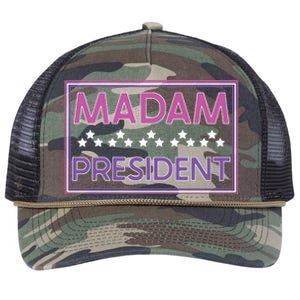 Madam President Kamala Harris 2024 Retro Rope Trucker Hat Cap