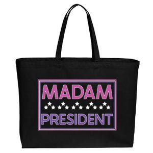 Madam President Kamala Harris 2024 Cotton Canvas Jumbo Tote