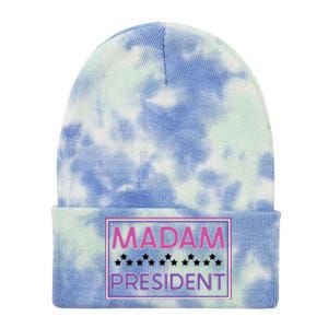 Madam President Kamala Harris 2024 Tie Dye 12in Knit Beanie