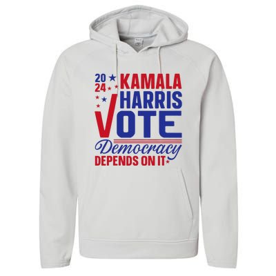 Madam President Kamala Harris 2024 Performance Fleece Hoodie