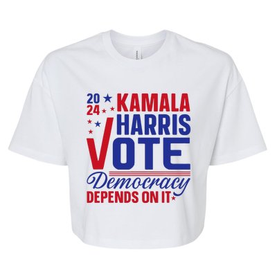 Madam President Kamala Harris 2024 Bella+Canvas Jersey Crop Tee