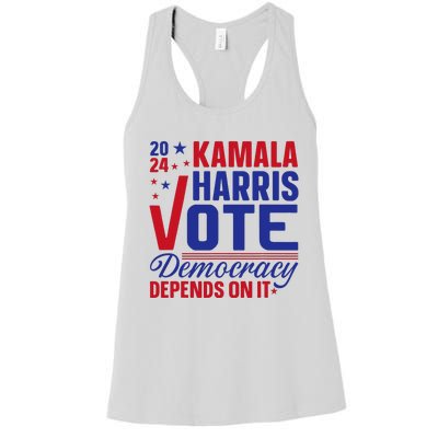 Madam President Kamala Harris 2024 Women's Racerback Tank