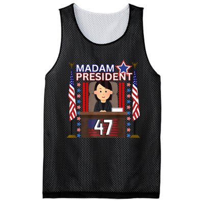 Madam President Kamala Harris 47th President Potus Premium Mesh Reversible Basketball Jersey Tank