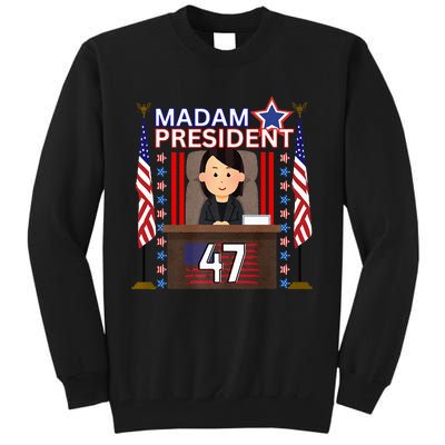 Madam President Kamala Harris 47th President Potus Premium Tall Sweatshirt