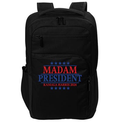 Madam President Kamala Harris 2024 Vote Democrat Beat Trump Impact Tech Backpack