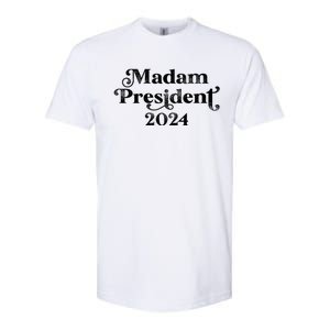 Madam President Kamala Harris 2024 Softstyle CVC T-Shirt