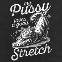 My Pussy Loves A Good Stretch Cat Golf Towel