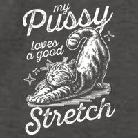 My Pussy Loves A Good Stretch Cat Vector Backpack