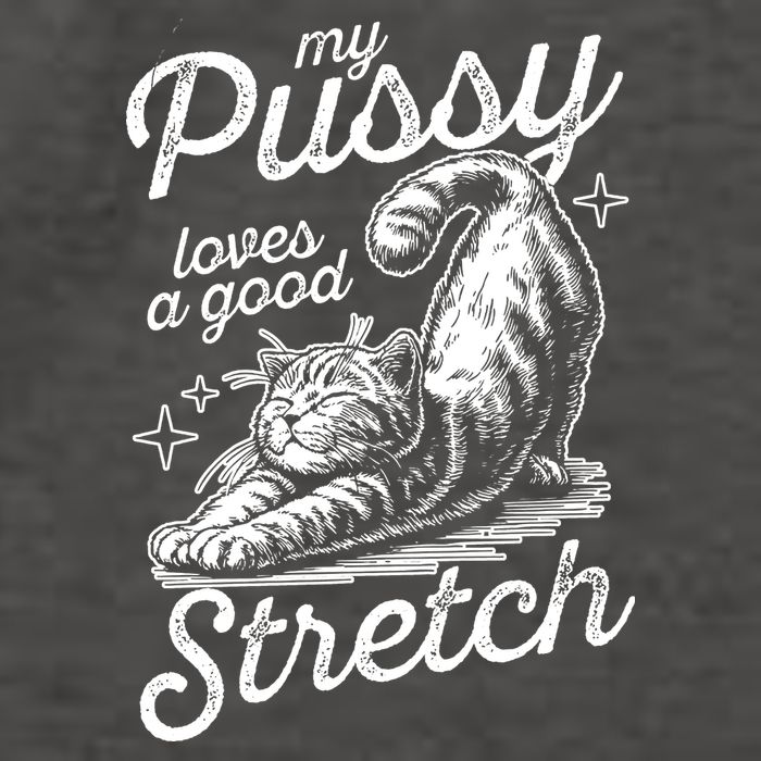 My Pussy Loves A Good Stretch Cat Vector Backpack