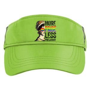 More Pride Less Prejudice Lgbt Gay Proud Ally Pride Month Adult Drive Performance Visor