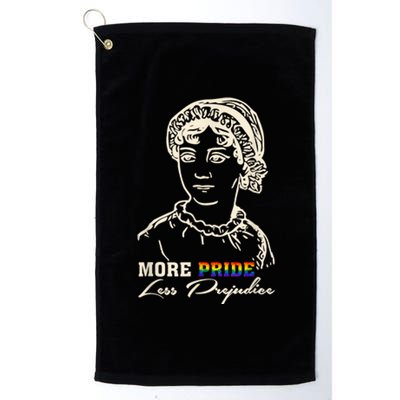 More Pride Less Prejudice Lgbt Gay Proud Ally Pride Month Platinum Collection Golf Towel